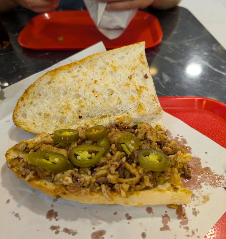 Kokorec sandwich from  Mis kokorec Kemeralti in Izmir, Turkey