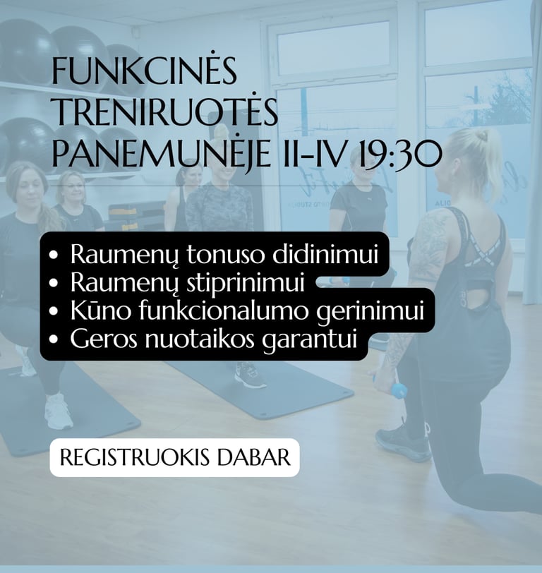 funkcinės treniruotės Panemunėjė, Tilto g.6