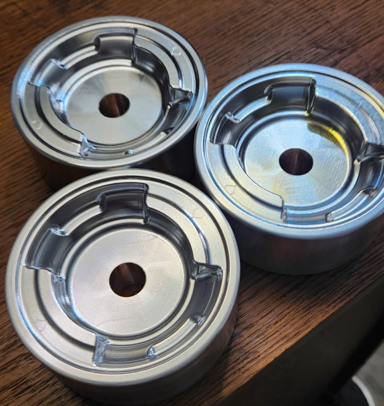 3 metal fixtures