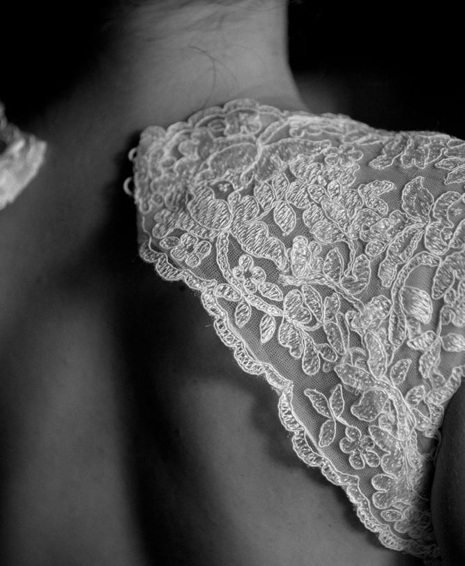 photo mariage robe dentelle