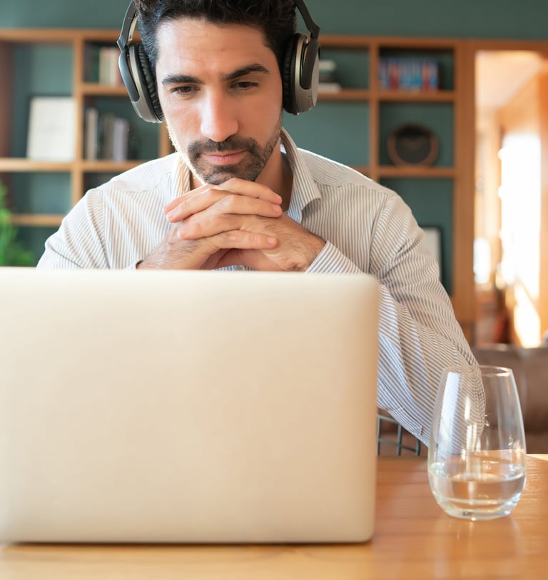 Séance de coaching en ligne avec un accompagnement humain et attentif.