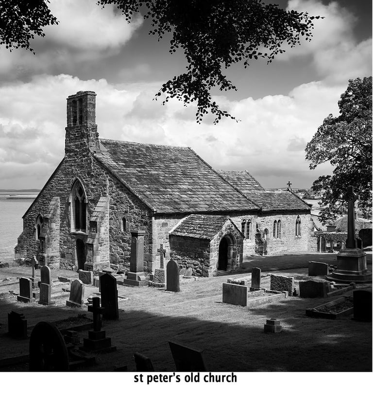st peter's historic church at heysham village