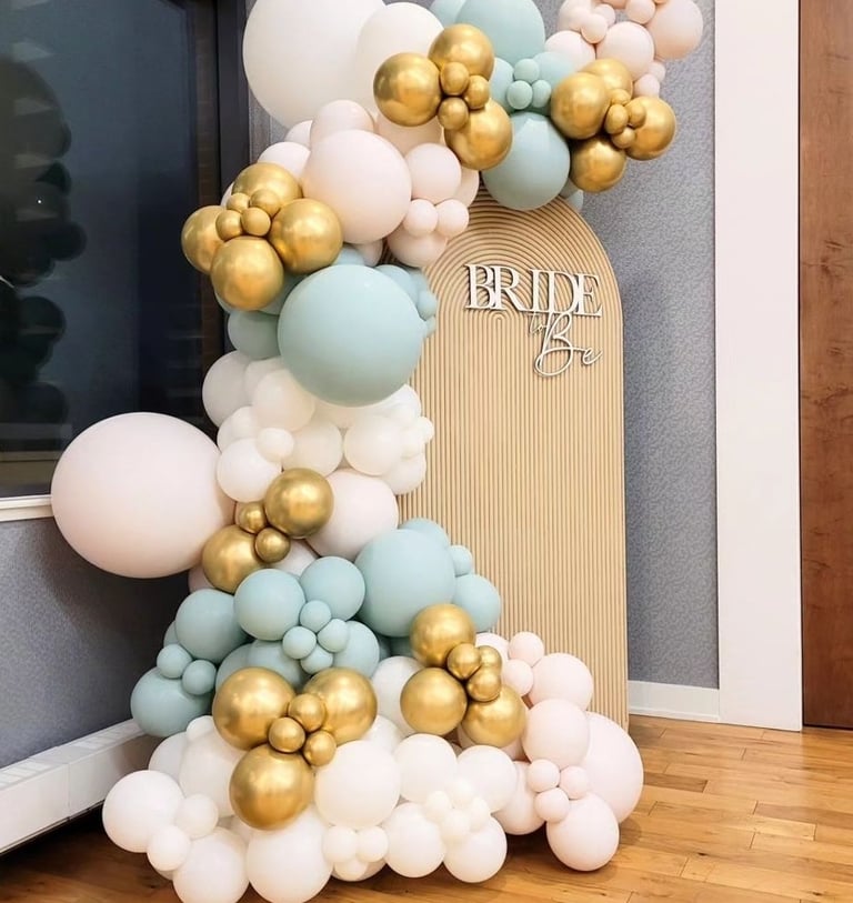 Bride to be balloon backdrop