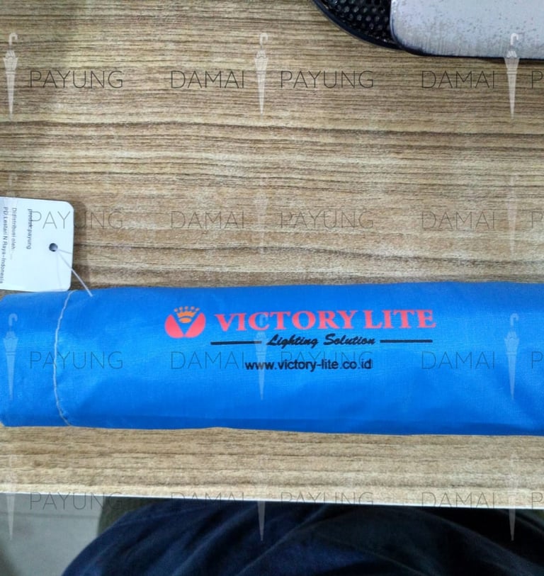 Payung promosi polos sarung lipat victory lite