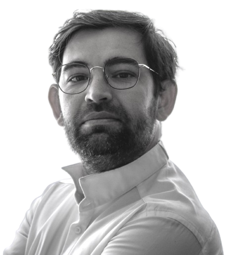 Photo de profil en noir et blanc