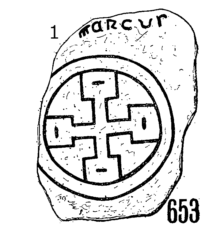 Clonmacnois Runestone 653 - Barony of Garrycastle, County of Offally, Ireland (400 CE)