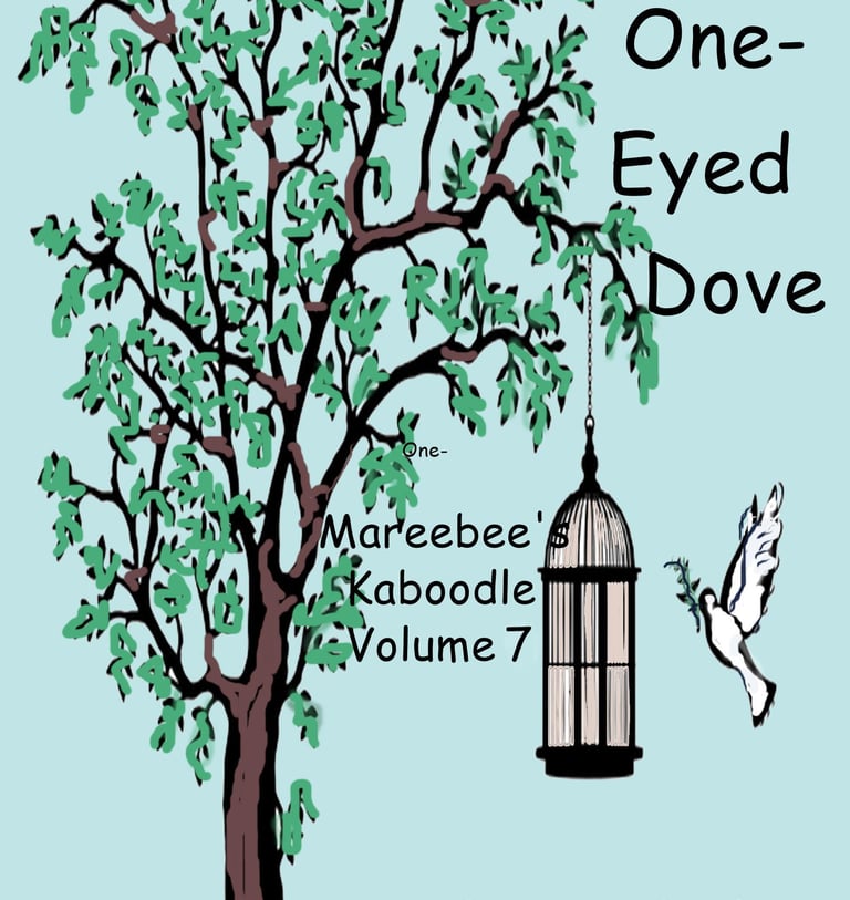 dove flying up to cage