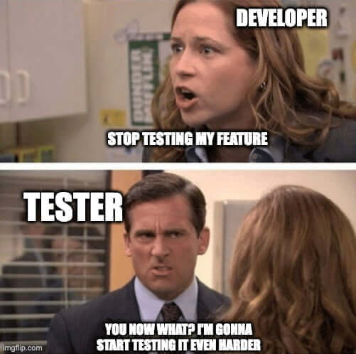 developer konta tester