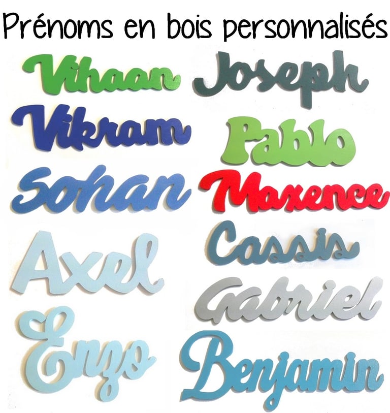 Prénom personnalisé en bois