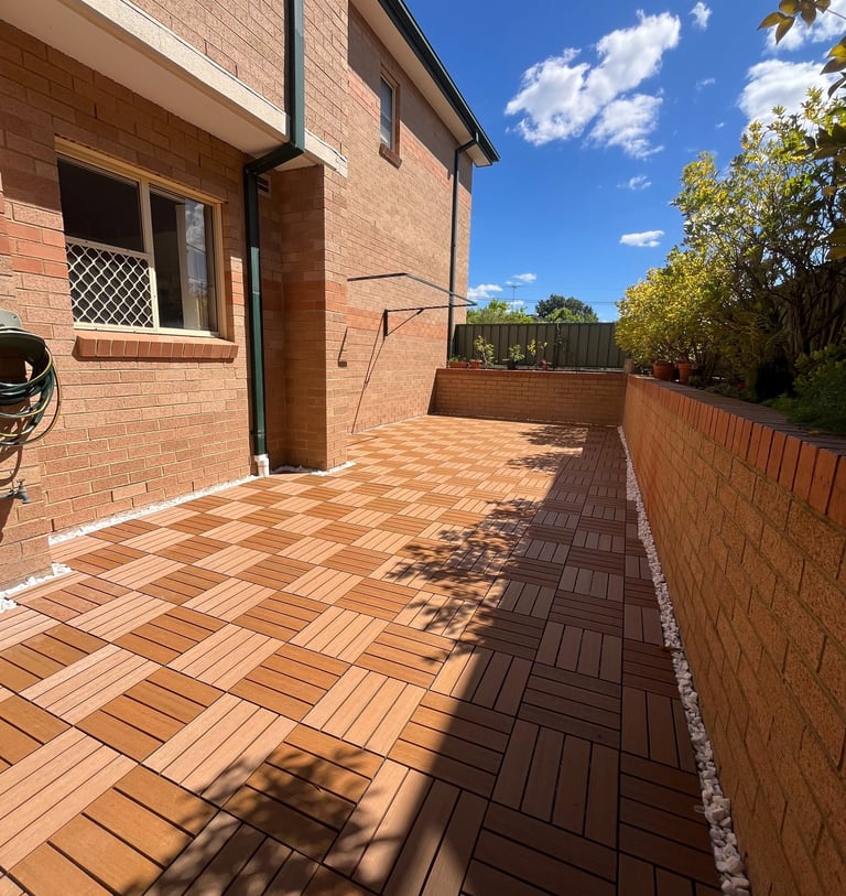 Outdoor patio and courtyard makeover completed in Sydney