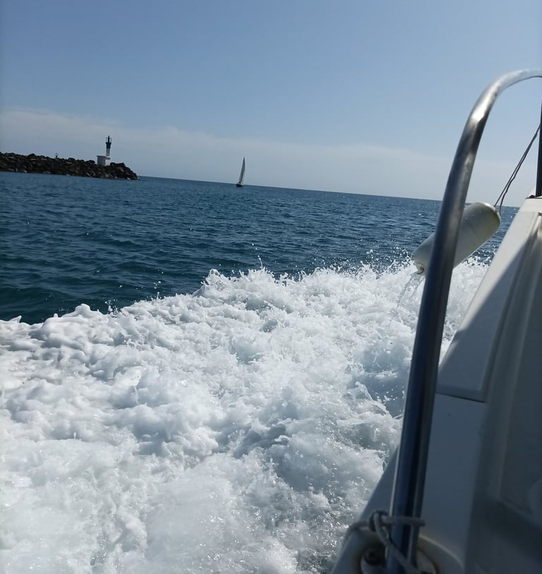 Heading out of the port