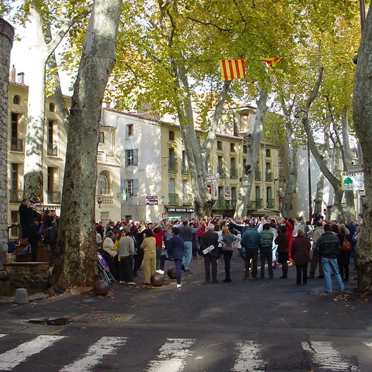 Céret , dancing la sardaigne under the plane trees
