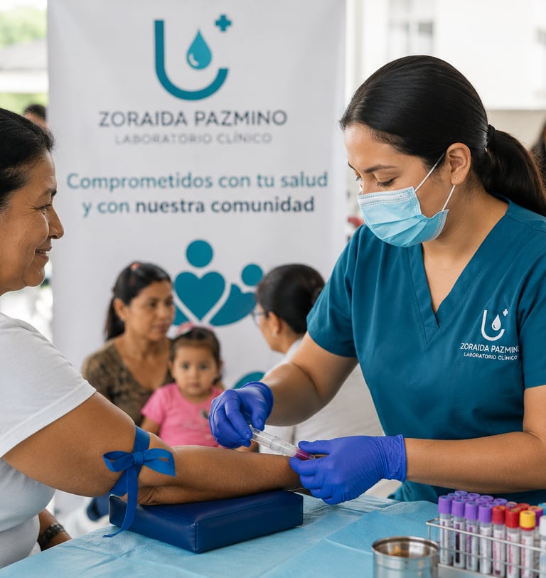 Jornada de laboratorio y toma de muestras al servicio de la comunidad.