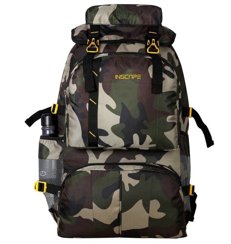 medium trekking bags with camouflage fabric 