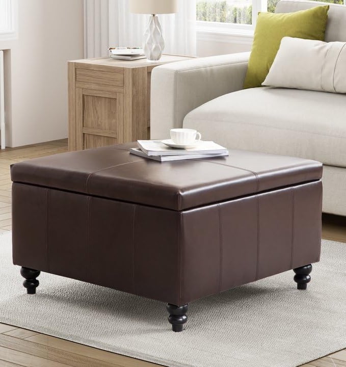 Ottoman Coffee Table with Storage for Living Room