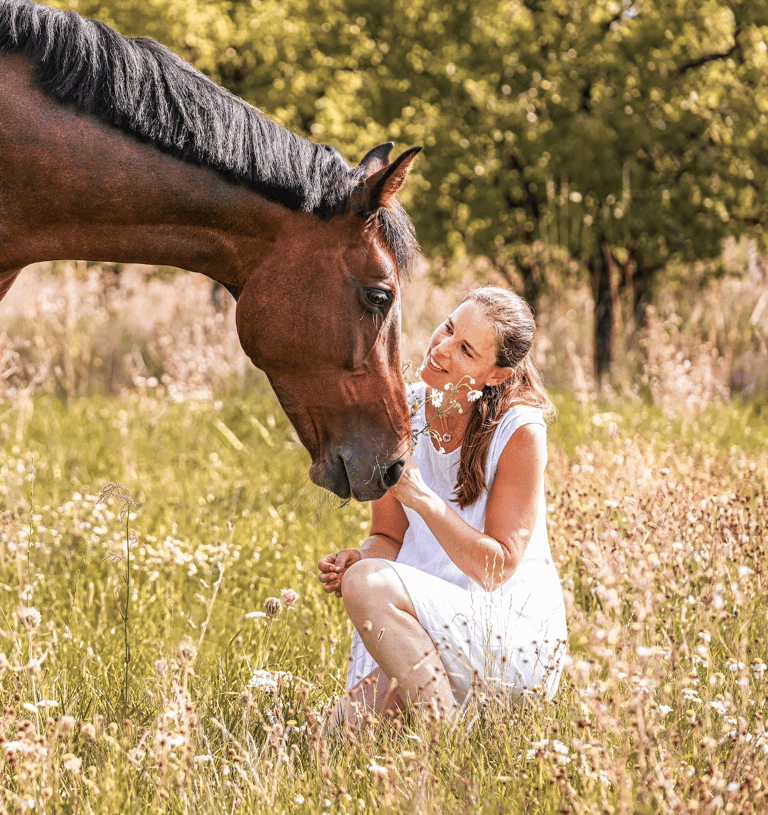 Tier-Mensch-Porträt