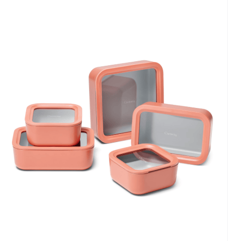Caraway 13-piece non-toxic ceramic-coated glass food storage set