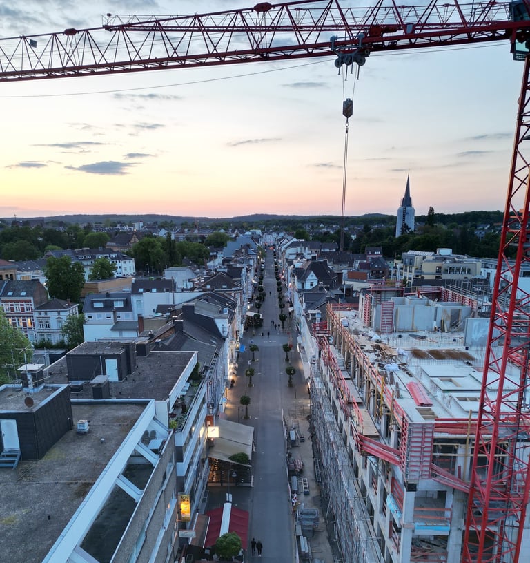 Luftaufnahme Siegburg Kaiserstraße, Drohnenbild Kaufhof