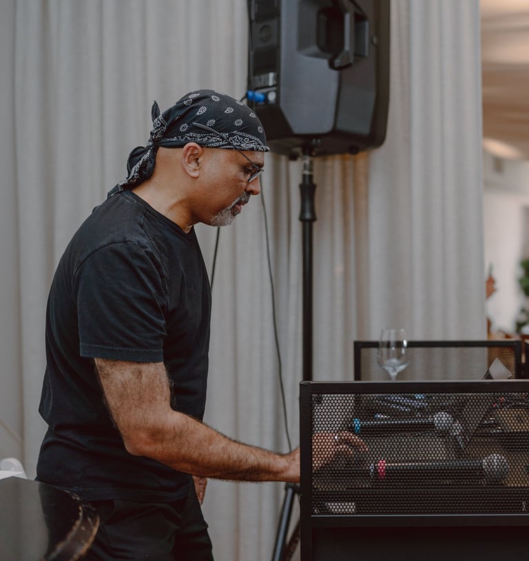 Rajan Bhai doing DJ at an event