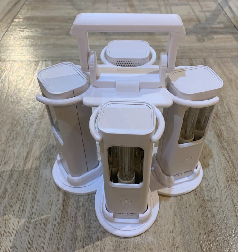 4x Nukit Torch in Quad Rotate holder, white