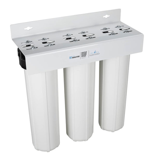 Home Master whole house water filtration system designed to improve water quality throughout home