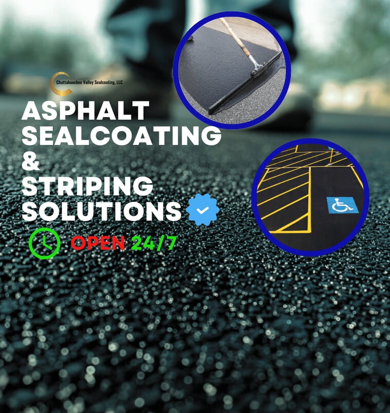 Asphalt sealcoating and striping solutions in Auburn, Alabama