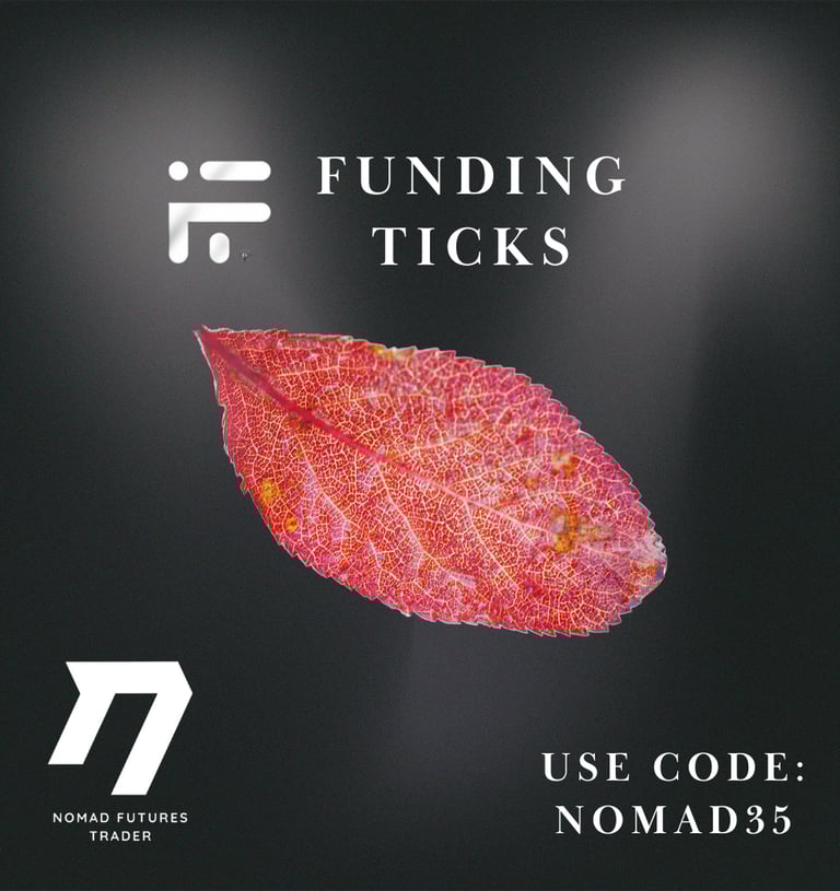 Funding Ticks Promo Code "NOMAD35" provided by Nomad Futures Trader