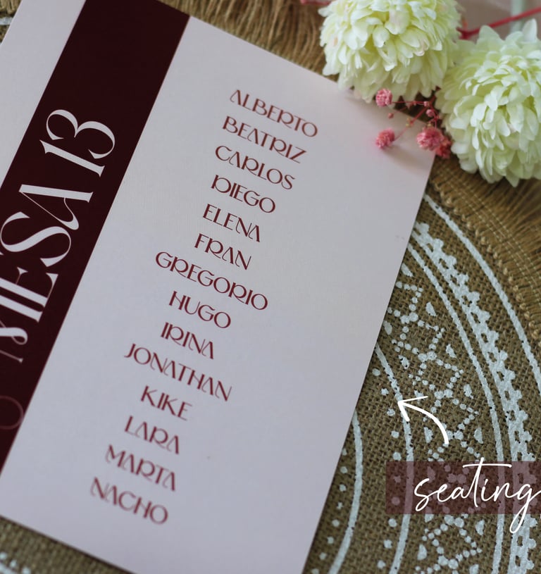 seating plan boda