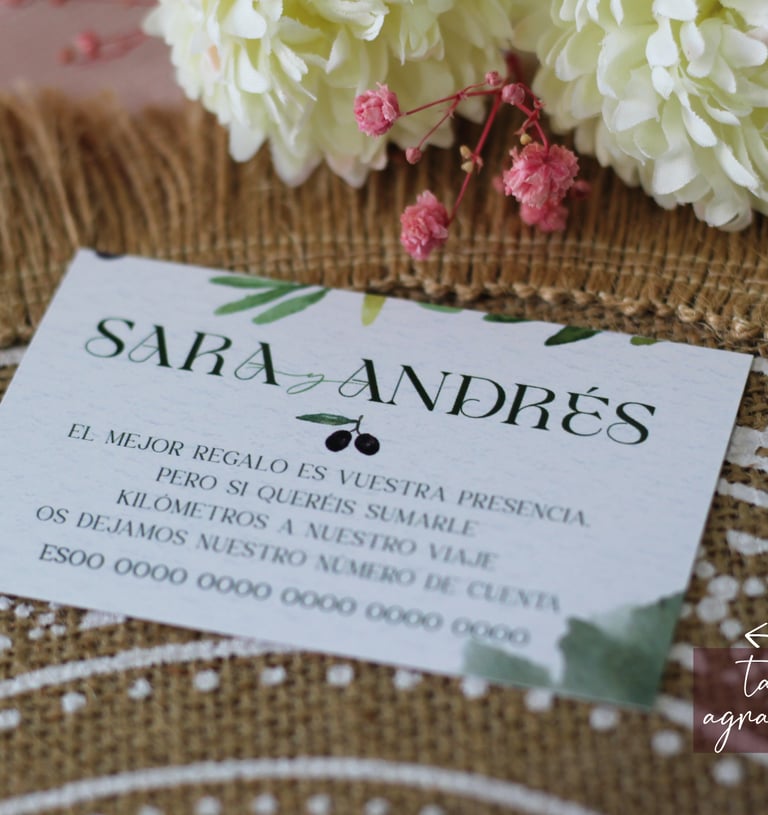 tarjetas de boda