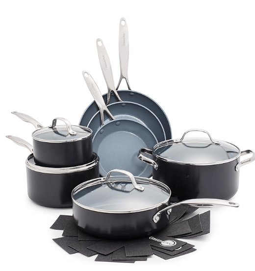 GreenPan Valencia Pro 11-piece ceramic cookware set
