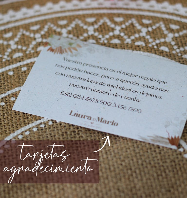 tarjetas de boda