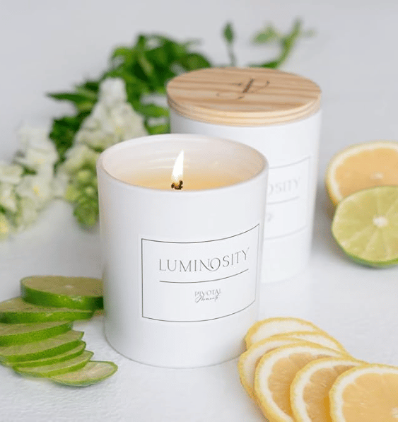 Lullify natural soy and beeswax candle