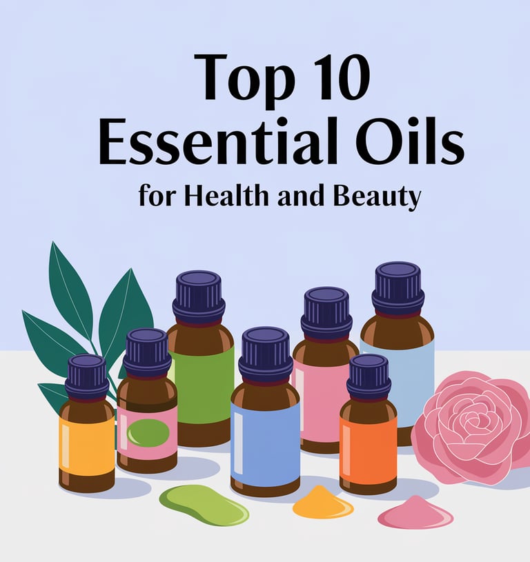 a group of bottles of essential oils and essential oils