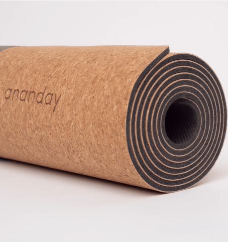 Ananday cork yoga mat non-toxic eco-friendly yoga mat