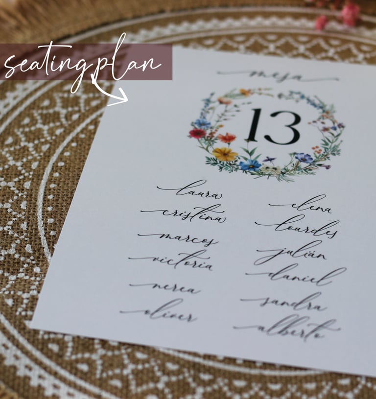 seating plan boda