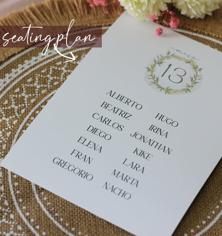 seating plan boda