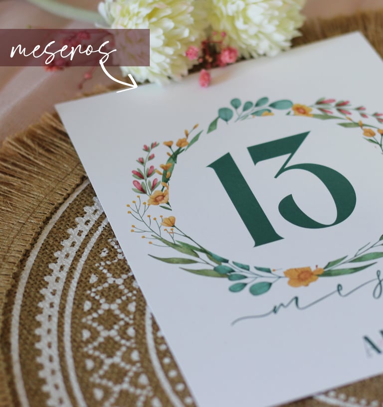meseros de boda