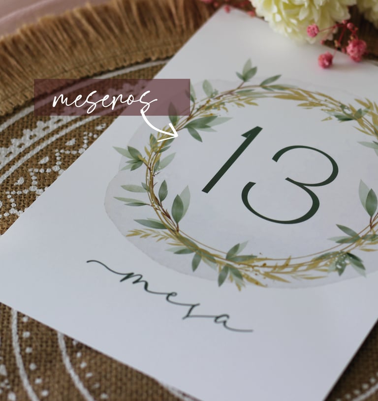 meseros de boda