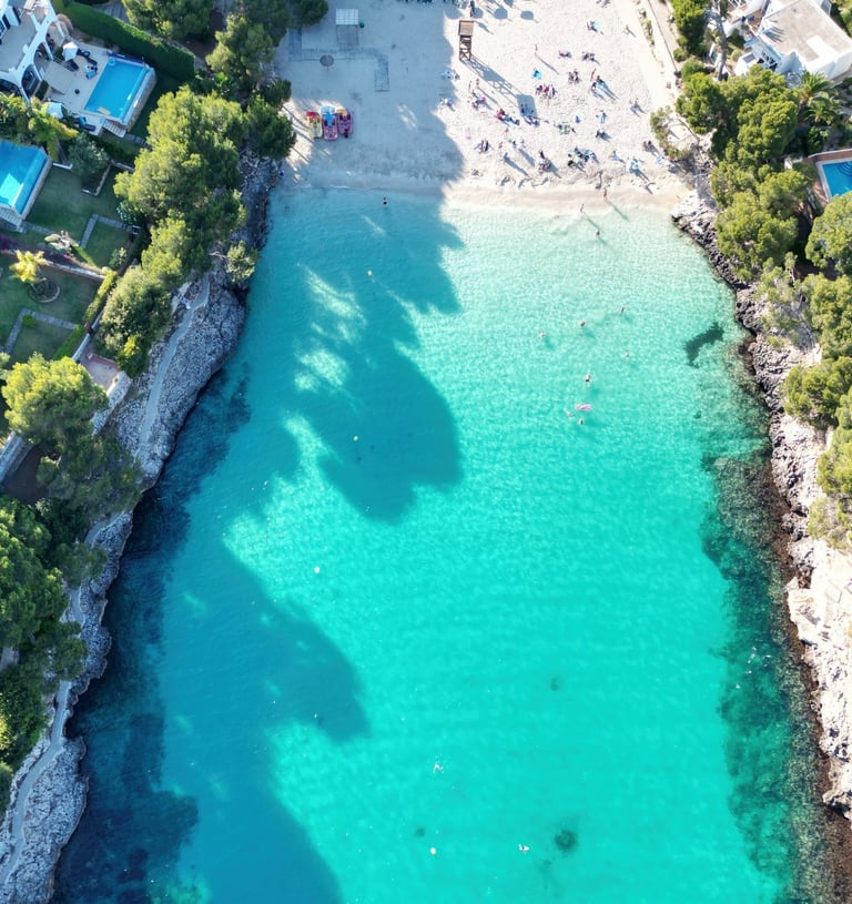 Luftaufnahme Drohnenbild Cala D'or Mallorca 