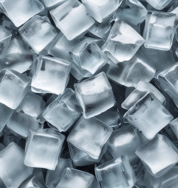 A laboratory setup with a water purification system. The equipment includes a large white reservoir tank and a smaller device with a digital display screen, both labeled with 'Rephile'. There are shelves and power sockets in the background, and various other lab apparatus visible on a counter.
