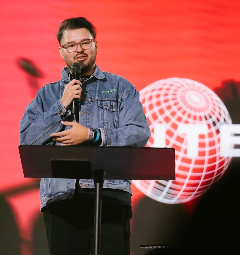 a man giving a speech