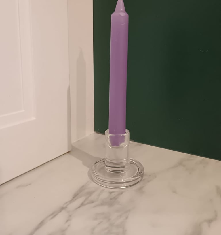 bougeoir transparent