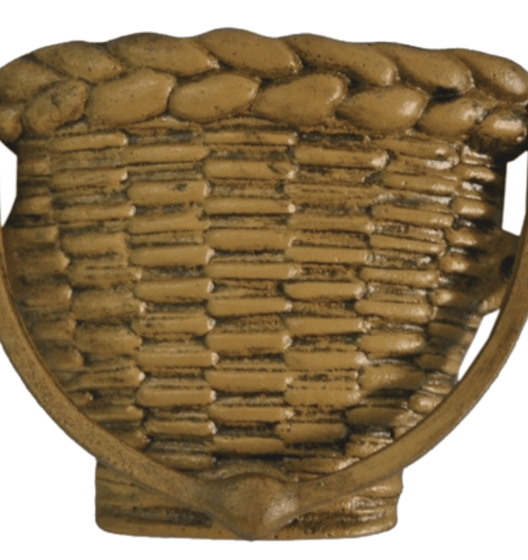 a basket weaved basket with a basket weave