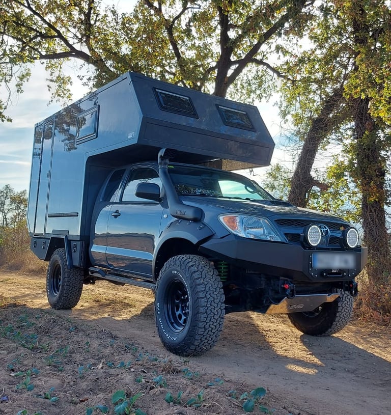 célula camper fija para pick-up 4x4