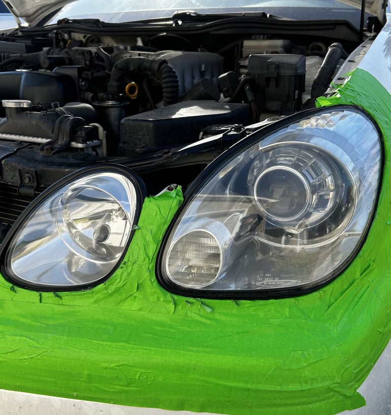 clear restored 2004 Lexus gs 300 headlights