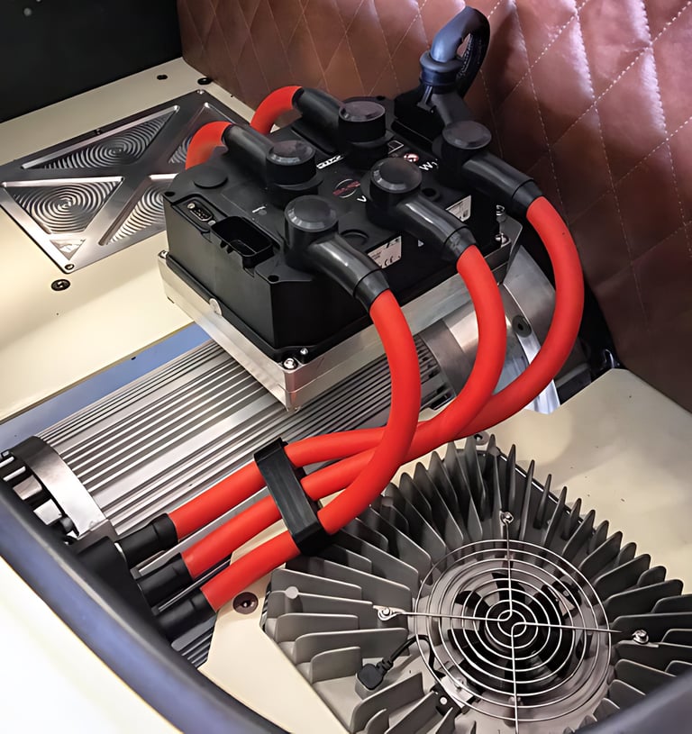 Motor and controller in EV