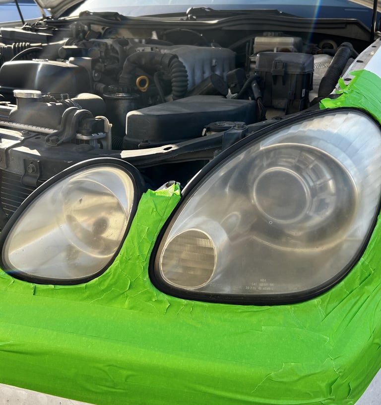 2004 gs 300 yellow headlights