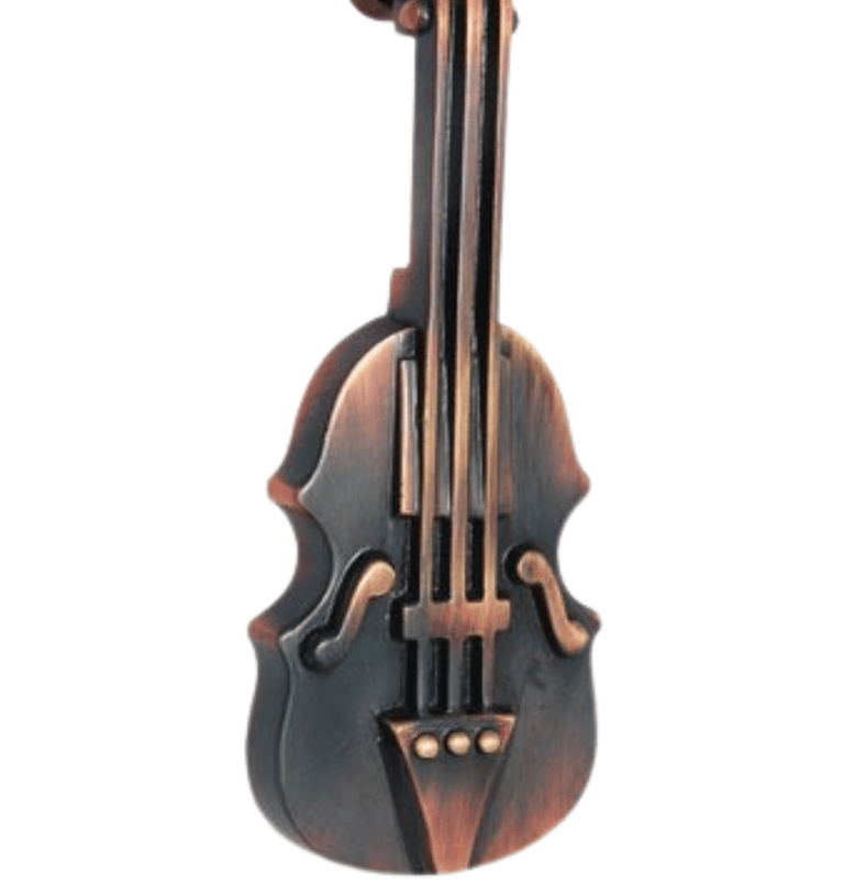 a violin player's violin and violin in a wooden wall