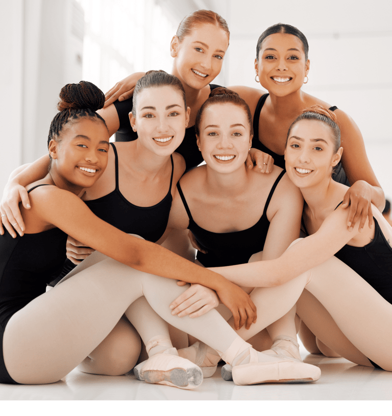 a group of young girls in black leotards ballet wear making memories with their classical ballet 