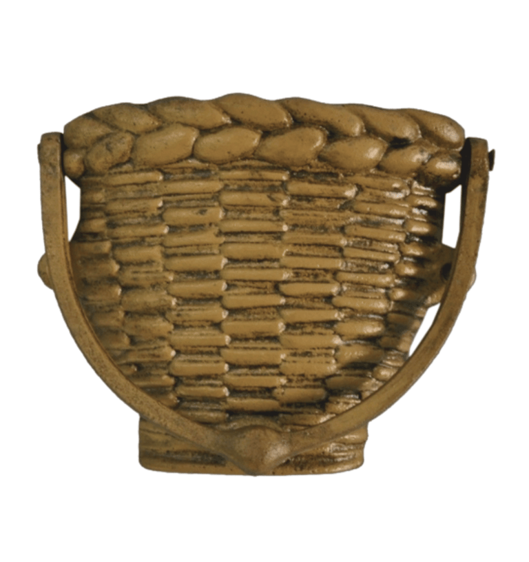 a basket weaved basket with a basket weave